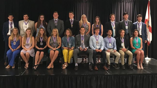 Renier Martinez receives the highest recognition by the Florida High School Athletic Association 1 1