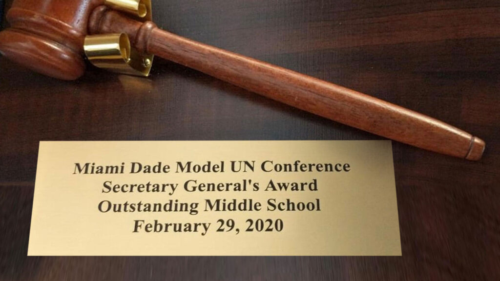 AMC Model United Nations Team won 1st place at the MDMUN