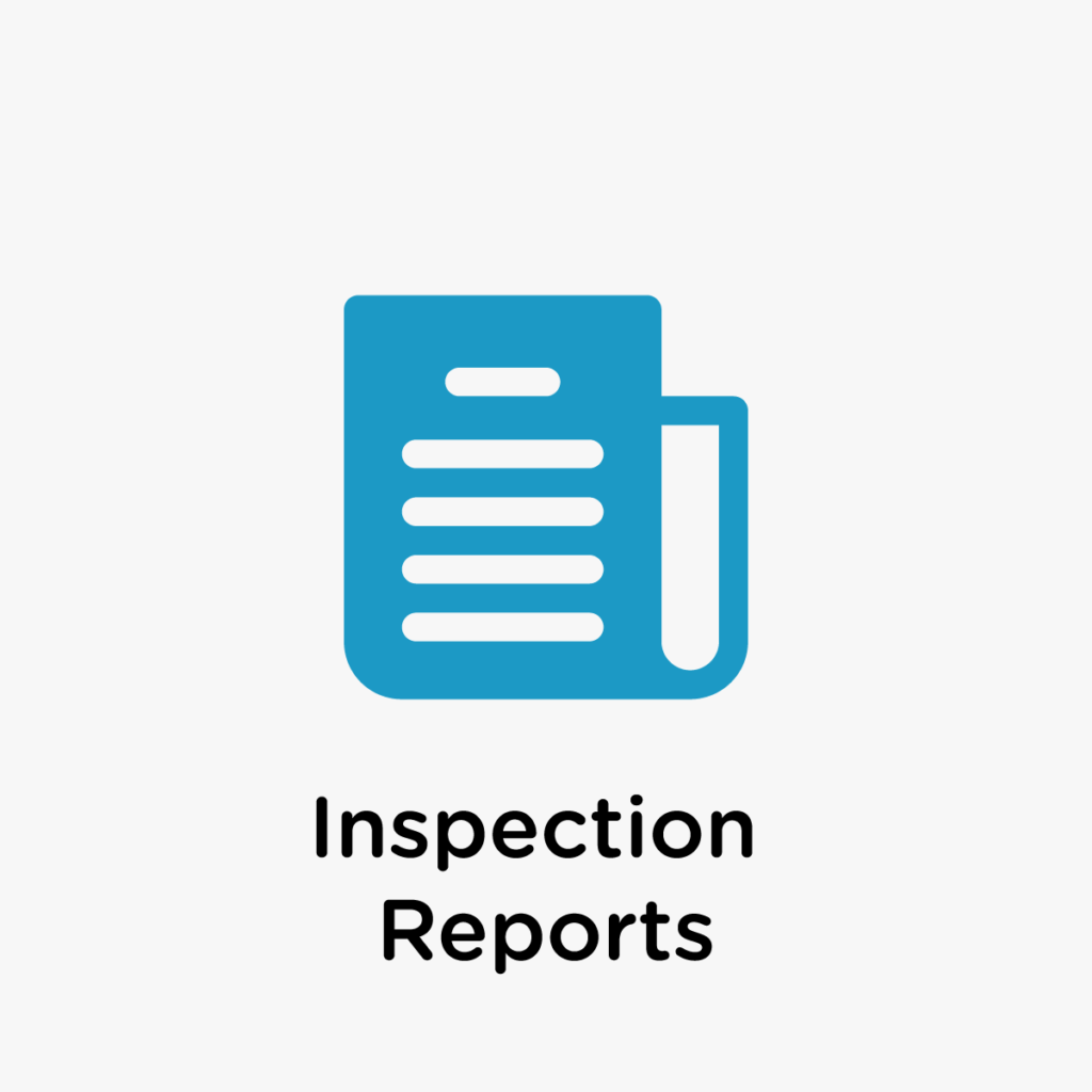 Inspection Reports opens in new window