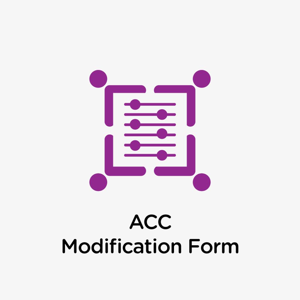 ACC Modification Form