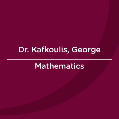 AUC Faculty Profile Cards Dr. Kafkoulis, George