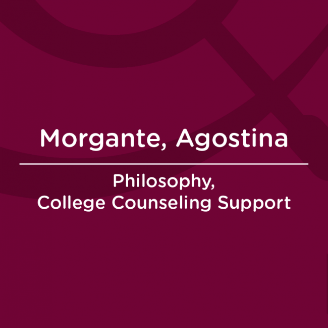 Morgante Agostina AUC Faculty