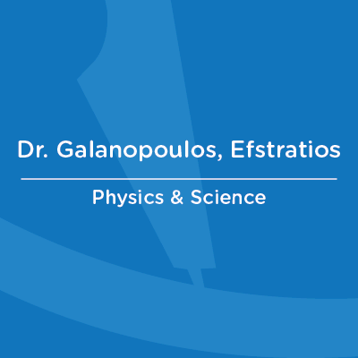 AA Faculty Dr. Galanopoulos, Efstratios