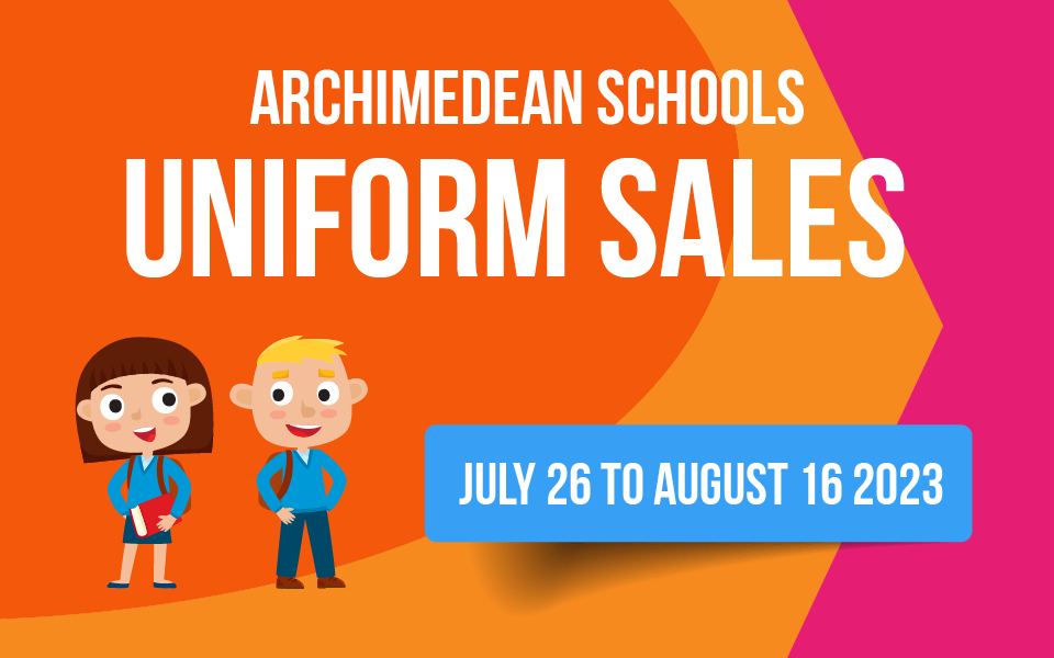 Archimedean Uniforms Sales Banner 2023