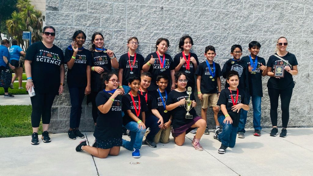 Archimedean Academy scholars placed 2nd Overall at the Elementary Science Olympiad Competition at FAU