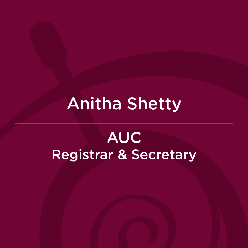 AUC Faculty Profile Cards Anitha Shetty