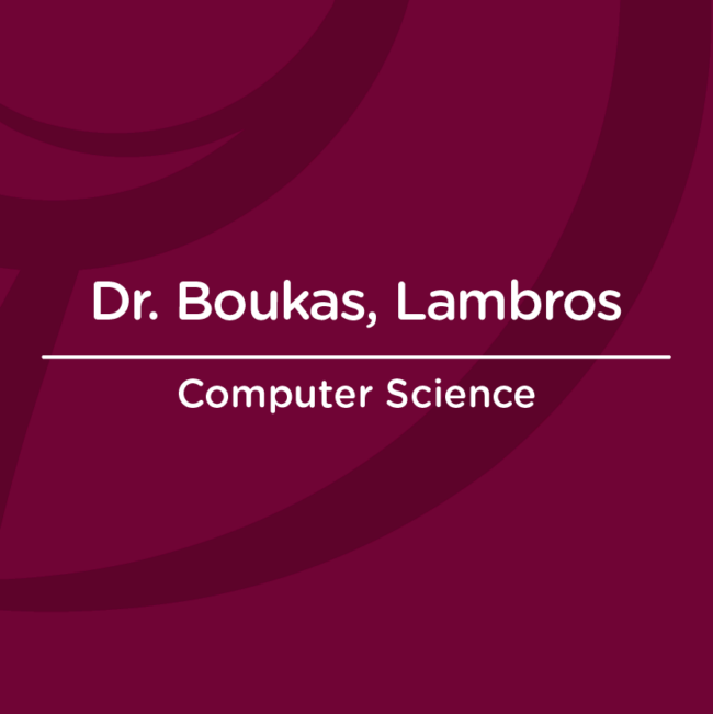 AUC Faculty Dr. Boukas, Lambros