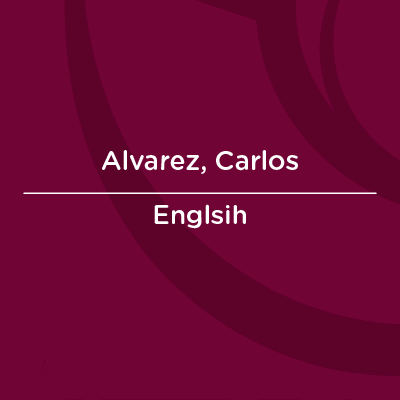 AUC Faculty Profile Cards Alvarez, Carlos
