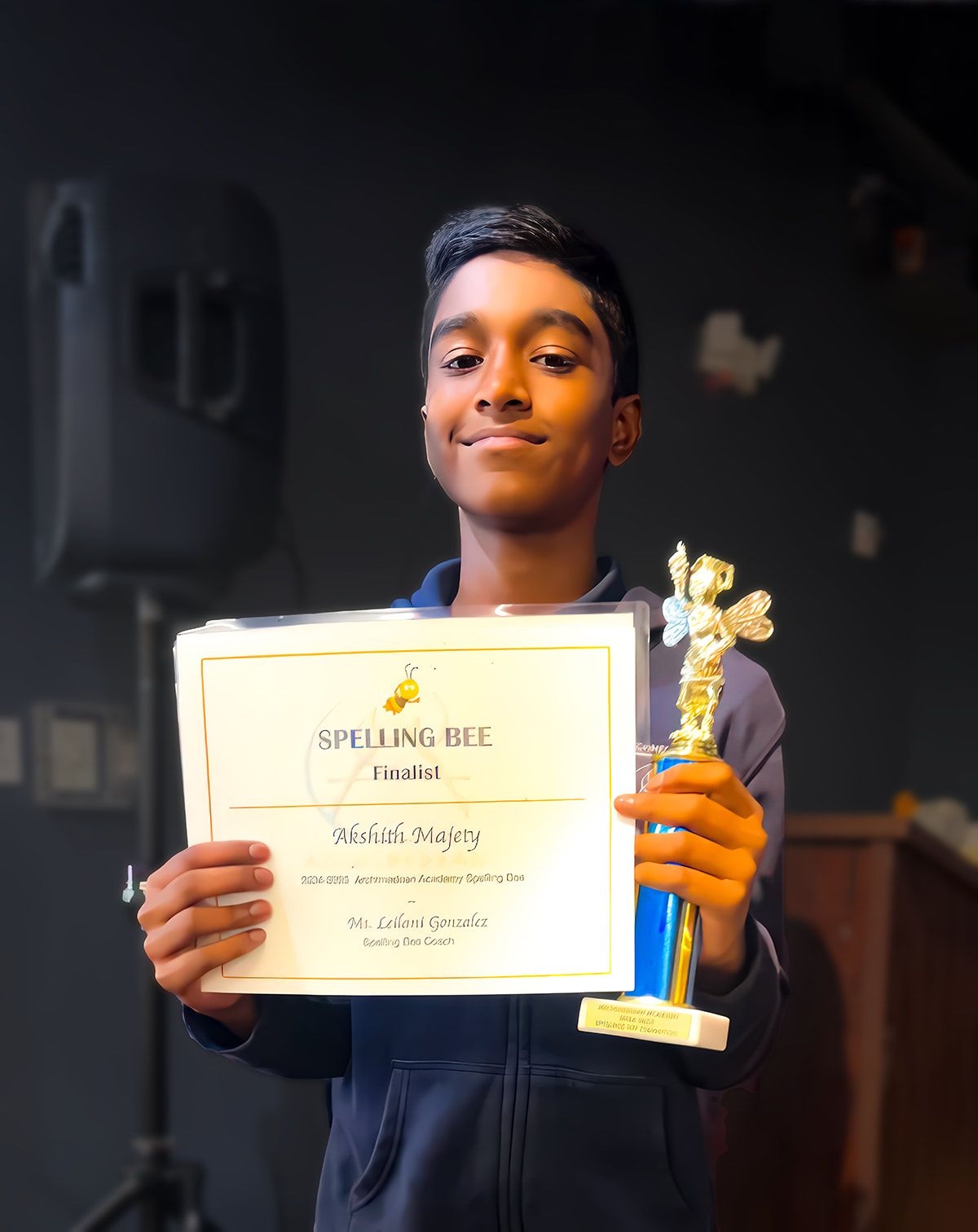 Congratulations to Our Spelling Bee Champion, Akshith Majety!