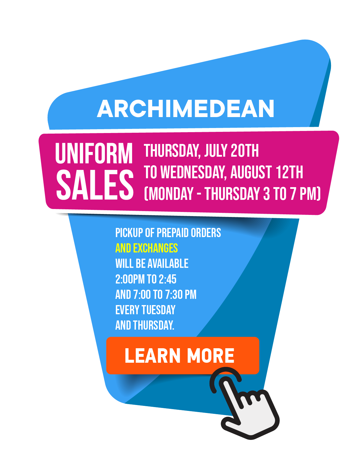 Uniform Sales Newsletter & Website Icon 2026 27 Uniform Sales