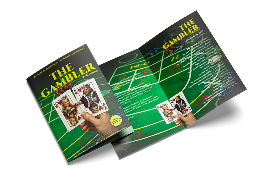 The Gambler Brochure Menu